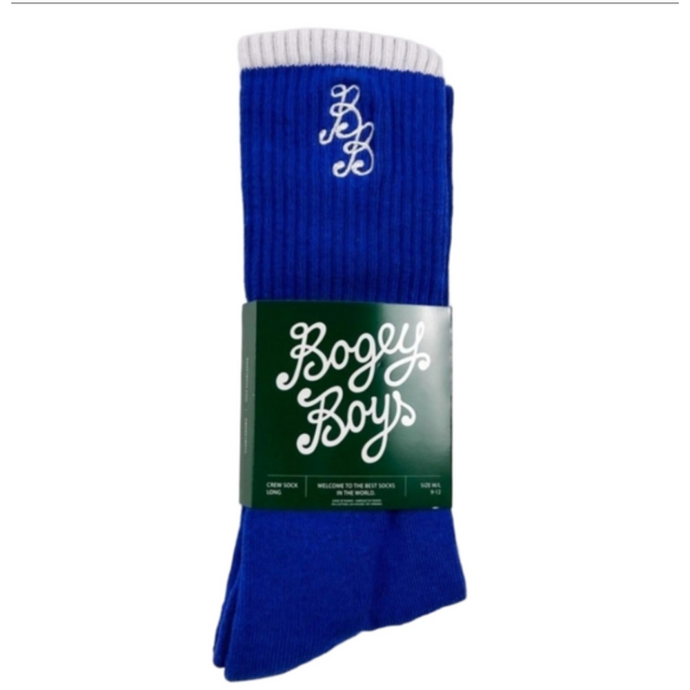 New Men's Bogey Boys Crew Socks By Macklemore Classic Blue Size M / L 9-12